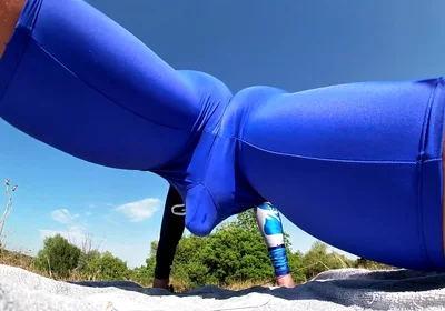 I Cum Without Taking off My Spandex After Getting Horny Working Out in Leggings