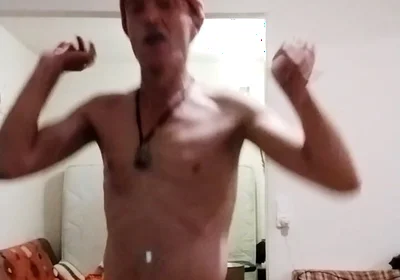 Completely Naked Except for an Orange Beanie