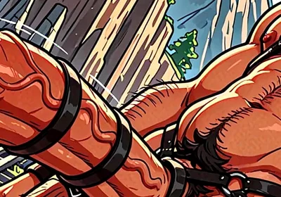 Sexy Harness Fetish Hunks with Monster Dongs