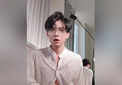 Sexy Twink In Suit Swing His Cock And Cum All Over Your Face And Tongue For Money