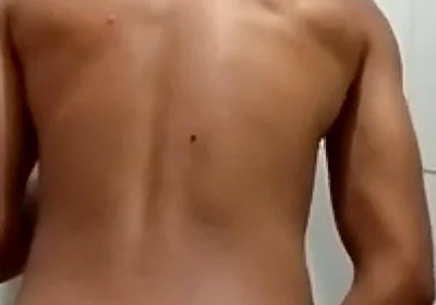 Pole rubbing in the bathroom