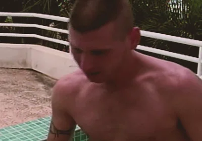 Gay Island Scene-4_gay Anal Threesome in the Pool with a Latino Friend