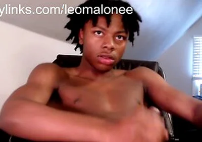 Black Teen 18+ Strokes His Bbc