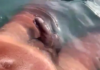 Listening to Gooning Audio in the Pool and Jerking off