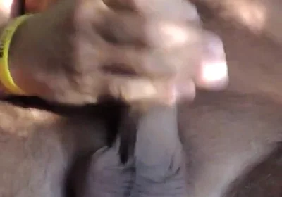 At Sunset, Jerking off My Dick in Different Positions and Sweetly Cuming