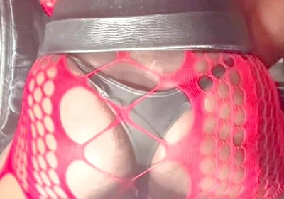 Trashy Hooker Thigh Boots & Xxl Butt Revealing Bodysuit Toy and Unloading Filth