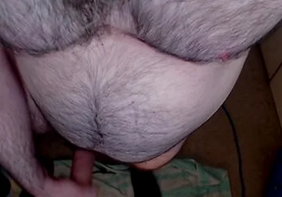 Top Down Perspective Showing My Sexy Chest, Legs, Beard And Cock