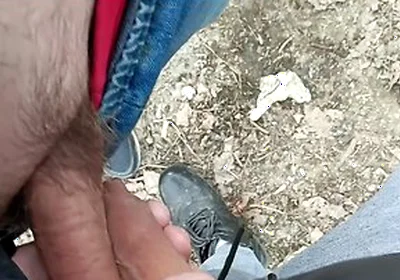 Old Man Fucks My Foreskin - Enjoying Uncut Cock - Cum On Uncut Dick