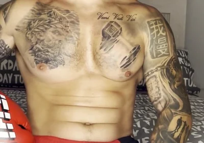 Fighter Big Cum! with No Hands