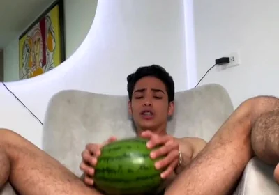 Fucking Watermelon and Creampie