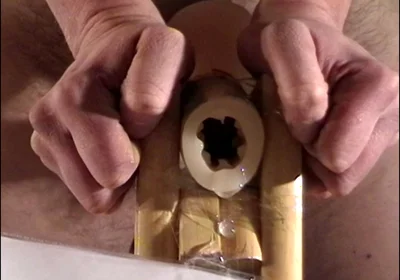 Long Fleshlight Pussy Stand Fuck Masturbation