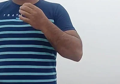 Indian Daddy Takes off His Clothes in Freezing Winter Fog