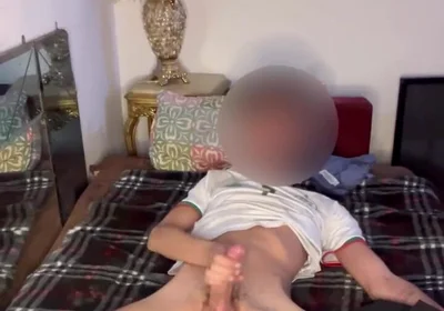 Arab Football Player Jerks off His Fat Dick After Game and Shows off His Sweaty Socks