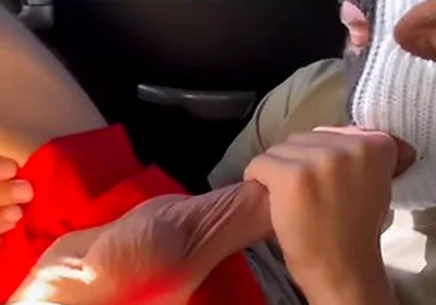 A Passerby Stepdaddy Sucked My Big Cock And Fucked Me Rough In A Taxi, A Public Femboy Cruise!