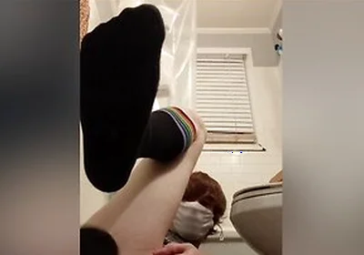 Femboy Tries New Dildo In Bathroom
