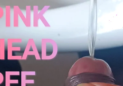 Pink Head Dick College Boy Peeing in Urinal