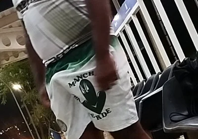 Excited While Waiting for Bus