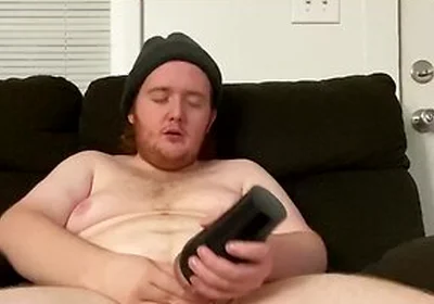 Young Chubby Guy Plays With A Fleshlight