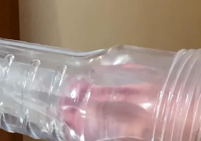 Hairy Bear Pumps the Fuck Out of His Fleshlight