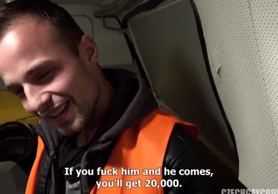 Czech Gay Couples 5 Parking Lot Punishment - Fresh Meat Wrecked in a Company Car