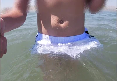 People on the Beach Freak Out When I Get Wet in Shorts