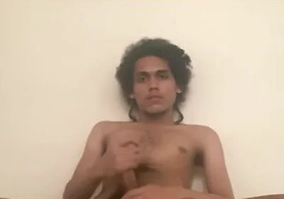 Kinky Hair Hispanic Teen 18+ Plays With Cock And