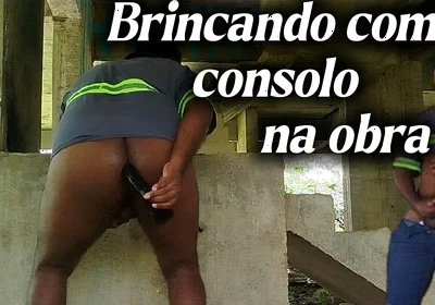 Ugly a Big Dildo in My Ass in Construction