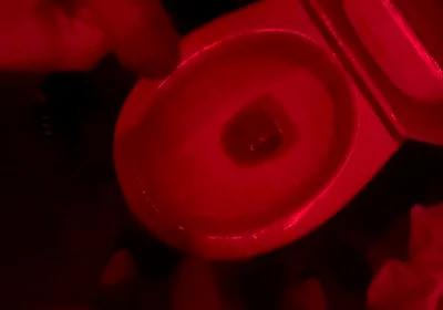 Amateur Boy Watches His Friend Pee in the Club's Toilets, Lends Him a Helping Hand and Gets Hard...