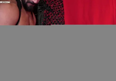 Santi plays with a huge dildo in the berlin dark when andy decides to replace that dildo.