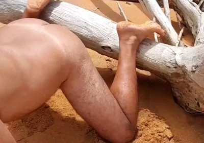 Ladysilva Very Hot Naked on the Beach with Her Tanned Ass