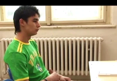 A student watches the anal lesson