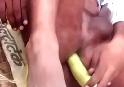 Hot Indian Sexy Amateur Teen Boy Hard Ass Fucking with Big Cucumber the Outdoor Forest Ass Licking Part 2 Cucumber Fucking