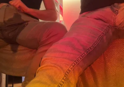 2 Amateur Flatmates Guys Wetting Their Pants on Cam for a Follower