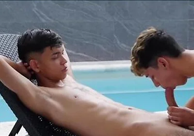 Ricky Montes Blows Slim Rich Huge Dick After Steamy Massage