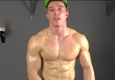 Handsome Muscle Boy Larry Mccormick Flexing And Wanking