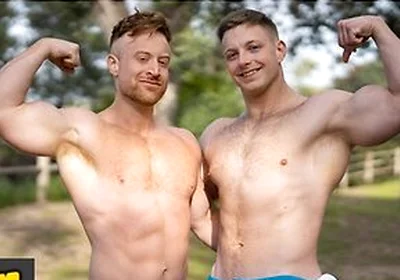 Kyle Denton & Tim James Check Each Other Out Before Getting Down And Dirty On The Bed