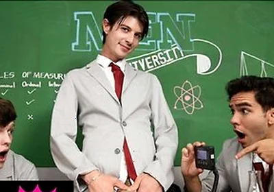 Jake Preston, Joey Mills And Damian Night In College Class Turns Into A Dick-measuring Contest And Then A Hot Group Sex