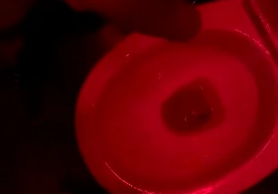 Amateur Boy Watches His Friend Pee in the Club's Toilets, Lends Him a Helping Hand and Gets Hard...