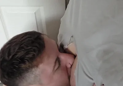Sucking off and Rimming My Step Dad at Gloryhole Anonymous Cum on Facial Taboo
