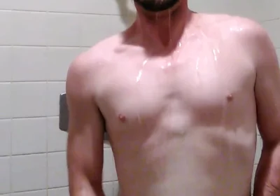 Jacking off in the Showers