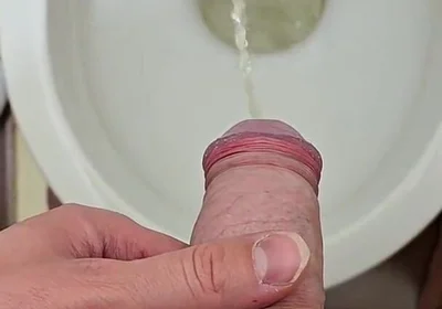 This Is How Hard It Is to Pee with a Hard Dick After an Orgasm
