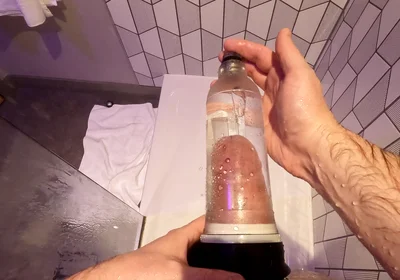 POV Morning Cock Pump with a Big Bear Body