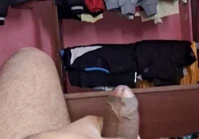 The Young Boy of the Village Is Sobbing and Talking, with His Hands... He Spilled Semen on His Stomach.