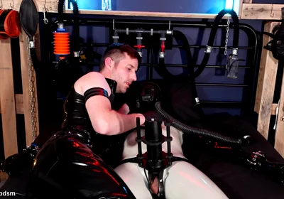 Training the Rubber Gimp in Orgasm Control Pt 3 (4k)