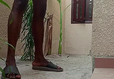 Wanking Myself up in the Back Yard