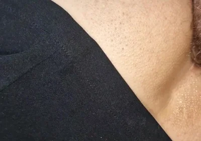 A Transvestite's Big Dick Let Him Fuck His Hole in Tights and a Skirt Covered in Cum