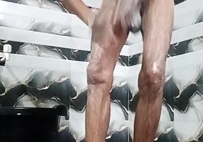 Gay Boy Masterbesing in Bathroom