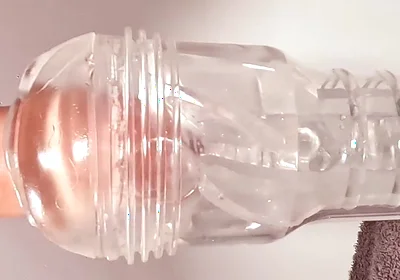 A Fleshlight Ice Lady Gets Fucked by This Hairy Bear's Big Cock