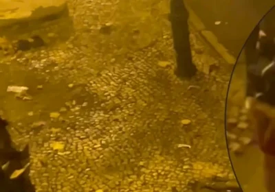 Amateur Boy Caught Peeing in the Street