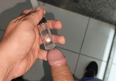 Extreme Application to the Syringe Inside the Glans!!